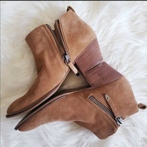 NWOB, Dolce Vita Saira suede tan ankle boot sz 8.5